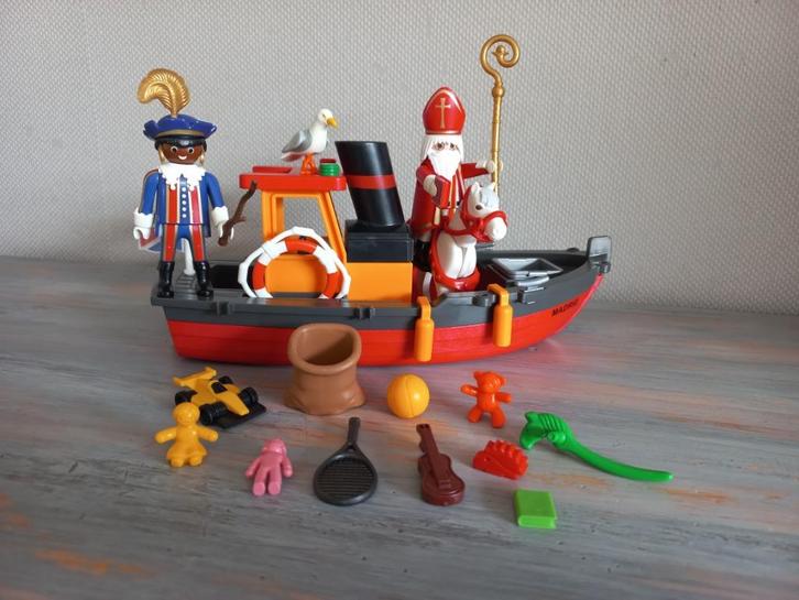 Playmobil 5206 - Stoomboot van Sinterklaas en Pakjes-Piet, Kinderen en Baby's, Speelgoed | Playmobil, Zo goed als nieuw, Complete set