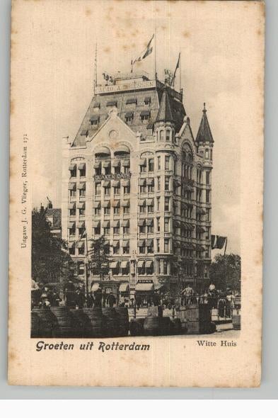 Rotterdam Witte Huis UItg. J.G. Vlieger 171, Verzenden, Voor 1920, Ongelopen, Zuid-Holland