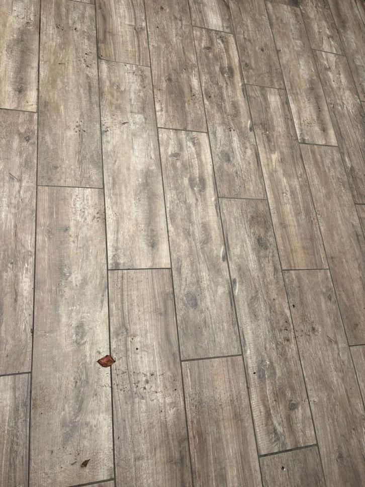 GeoCeramica 120x30x4cm Timber Noce, Tuin en Terras, Tegels en Klinkers, Zo goed als nieuw, Terrastegels, Keramiek, 10 m² of meer