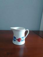 Boerenbont melkkannetje en vakjes bord., Antiek en Kunst, Ophalen of Verzenden