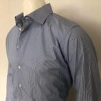 Eton shirt - overhemd - heren fine stripe - blue, Halswijdte 43/44 (XL), Zo goed als nieuw, Eton, Verzenden