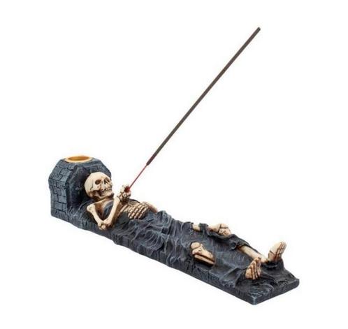 wierook standaard en kaarsenhouder, mancave, hobby, skull,, Verzamelen, Beelden en Beeldjes, Nieuw, Overige typen, Ophalen of Verzenden
