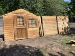 Te koop gedemonteerd tuinhuis 255 cm bij 160 cm., Tuin en Terras, Tuinhuizen, Verzenden, Zo goed als nieuw, Hout, 200 tot 400 cm