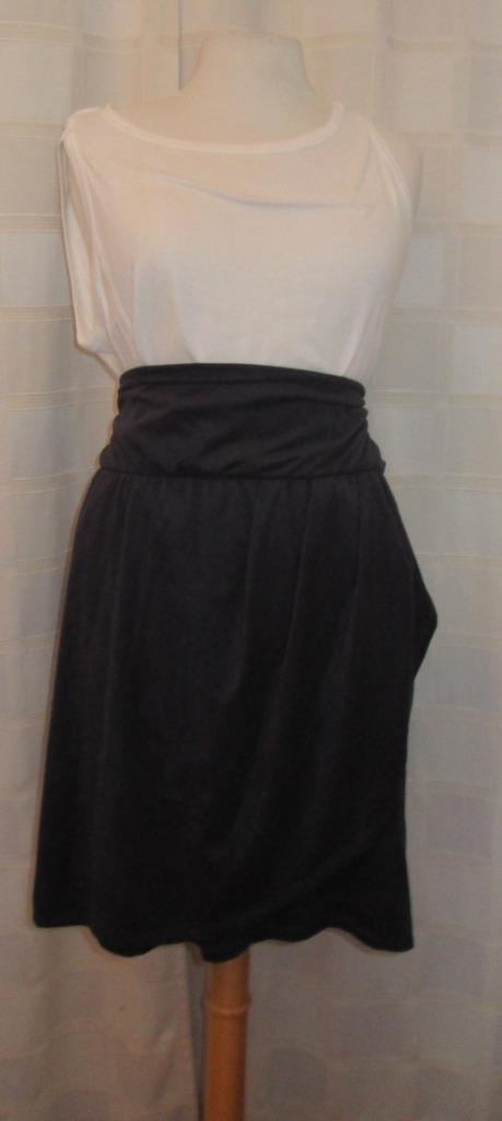 Grijsblauwe rok Suedine Laura di Scarpia maat xxl (A58) De r, Kleding | Dames, Rokken, Zo goed als nieuw, Maat 46/48 (XL) of groter