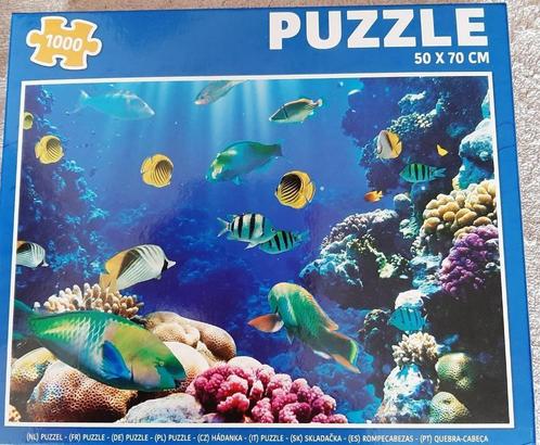 Legpuzzel tropische vissen 1, Hobby en Vrije tijd, Denksport en Puzzels, Zo goed als nieuw, Legpuzzel, 500 t/m 1500 stukjes, Ophalen of Verzenden