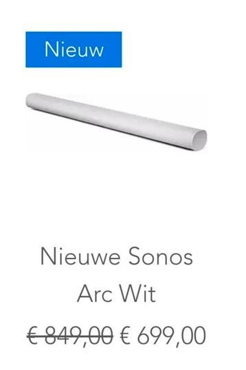 Nieuwe Sonos Arc Wit