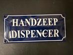 Emaille bordje Handzeep Dispencer, Verzamelen, Merken en Reclamevoorwerpen, Reclamebord, Nieuw, Ophalen of Verzenden, Nvt