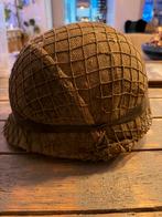 Oude Legerhelm met Net, Ophalen of Verzenden, Overige soorten, Overige gebieden, Helm of Baret