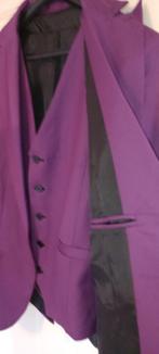 Luxe Ceremoniepak | 3-Delig | Elegantie in Kleur Paars / XL, Kleding | Heren, Kostuums en Colberts, Onbekend, Paars, Ophalen of Verzenden