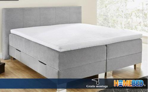 Gerind Boxsprings Beste deal * Nieuw*, Huis en Inrichting, Slaapkamer | Boxsprings, Nieuw, 180 cm, Eenpersoons, Wit, Grijs, Ophalen of Verzenden