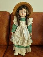 Antieke porseleinen pop, 45 cm. Volledig gaaf.., Verzamelen, Poppen, Ophalen of Verzenden, Zo goed als nieuw, Pop