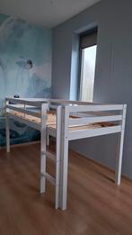 Hoogslaper wit 1 persoons 90 x 200, Ophalen, Gebruikt, Hoogslaper