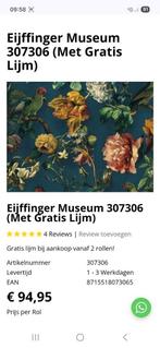 Eijffinger museum behang 2 rollen, Huis en Inrichting, Stoffering | Behang, Ophalen of Verzenden, 10 tot 25 m², Blauw, Romantisch