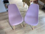 2 pink plastic chairs (roze stoelen), Huis en Inrichting, Ophalen, Gebruikt, Twee, Overige kleuren