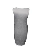 Sarah Pacini Grijze Linnen Mini Jurk One Size S, Maat 38/40 (M), Verzenden, Sarah Pacini, Zo goed als nieuw