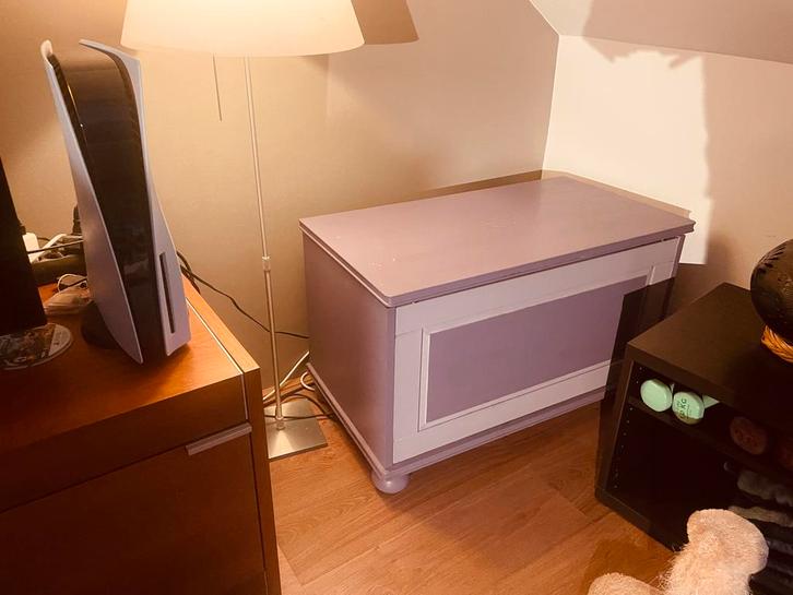 Vintage IKEA Koffer/Speelgoedkist, Huis en Inrichting, Woonaccessoires | Kisten, Gebruikt, Minder dan 50 cm, 50 tot 75 cm, 50 tot 100 cm