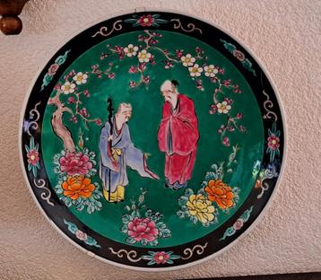 	Groot antiek wandbord Japans jaren 30 beschikbaar voor biedingen