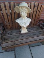 Tuinbeeld Dame met Hoed, Tuin en Terras, Ophalen, Gebruikt, Overige materialen, Mensenbeeld