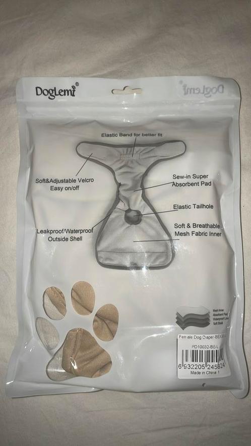 compleet en nieuw uitwasbare luier pakket voor honden, Dieren en Toebehoren, Hondenkleding, Nieuw, Ophalen of Verzenden
