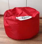 Rode poef Sit&Joy, Ophalen, Zo goed als nieuw, Rood, Zitzak