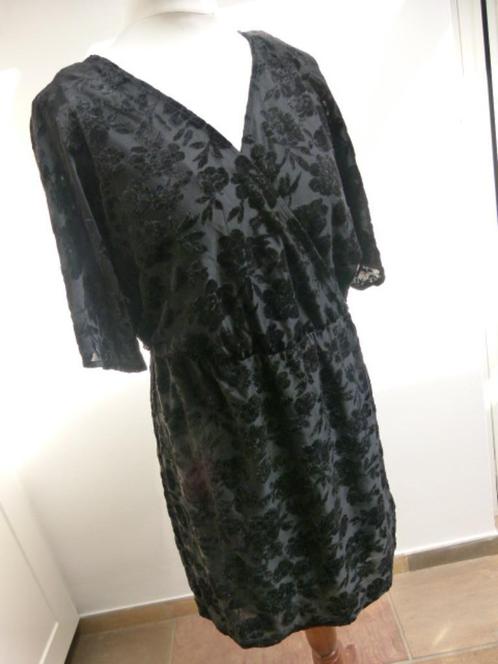 Zwart gevoerd jurkje Conscious Collection H&M maat 40 M, Kleding | Dames, Jurken, Zo goed als nieuw, Maat 38/40 (M), Zwart, Boven de knie