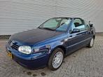 Volkswagen Golf 1.8 Cabriolet 66KW 1999 Blauw, Stof, 4 cilinders, Cabriolet, Origineel Nederlands