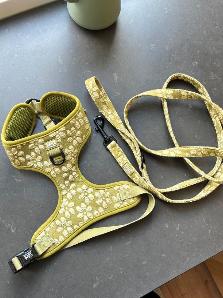 Barx verstelbare harnas en riem hond nieuw kleur matcha, Dieren en Toebehoren, Hondenriemen, Zo goed als nieuw, Ophalen of Verzenden
