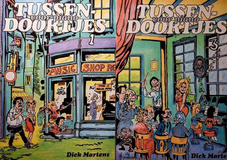 Tussendoortjes  1 & 3 - Dick Martens Reba Piano., Muziek en Instrumenten, Bladmuziek, Thema, Populair, Piano, Ophalen of Verzenden