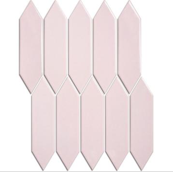 THE MOSAIC FACTORY PARIS PICKET PINK GLOSSY beschikbaar voor biedingen
