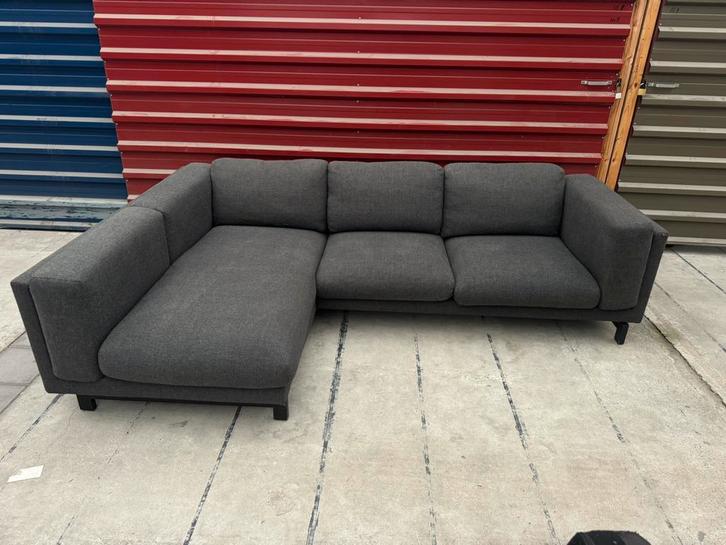 Antraciet Hoekbank (IKEA Landskrona-stijl) | Bezorgoptie, Huis en Inrichting, Banken | Bankstellen, Zo goed als nieuw, Hoekbank