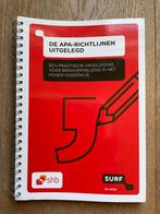 De APA-richtlijnen uitgelegd 9789072482204, Zo goed als nieuw, Nederlands, Overige niveaus, Elleke Schouwenaar; Arjan Doolaar; Annelies Kuijten; Jurgen M...