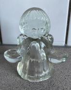 Prachtige glazen kandelaar engel glas vintage, Diversen, Kerst, Ophalen of Verzenden
