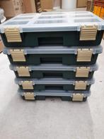 Partij van 5 tackleboxen 280x210x55mm groen., Italie, Nieuw, Ophalen of Verzenden, Nvt@nvt.com