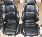 BMW E36 COUPE CABRIO VADER STOELEN ZWART LEER, Auto-onderdelen, BMW, Ophalen