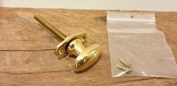 Voordeurknop messing, ovaal 40 mm x 25 mm (NIEUW) beschikbaar voor biedingen