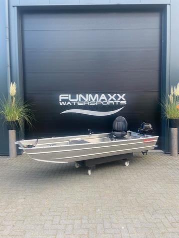 Kimple 370 aluminium platbodem visboot- tohatsu 4pk - Dekzei beschikbaar voor biedingen