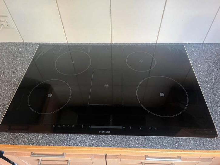 Siemens EH875ME21E Inductiekookplaat - Goed Werkend, Witgoed en Apparatuur, Kookplaten, Gebruikt, Inbouw, Inductie, 4 kookzones