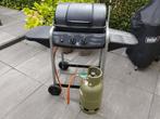 Gas barbeque in goede staat met gasfles en drukregelaar., Ophalen, Zo goed als nieuw