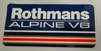 Sticker Rothmans Alpine V8, Ophalen of Verzenden, Nieuw, Sport