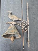 Gietijzeren bel met eend, Ophalen of Verzenden