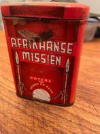 Oud collecteblik Afrikaanse Missiën Jaren '50/'60, Verzamelen, Blikken, Ophalen of Verzenden, Gebruikt, Overige, Overige merken
