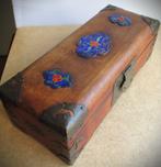 Juwelendoos antiek~Chinees Sieradendoosje~Emaille cartouche, Ophalen of Verzenden