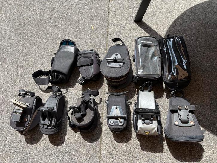 Fietstasjes - Topeak, BBB, Lezyne, Btwin, Crivit, Trivio, Fietsen en Brommers, Fietsaccessoires | Fietstassen, Gebruikt, Ophalen