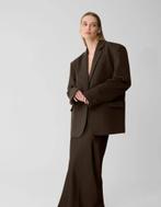 Tapered Blazer Donkerbruin | Shoeby X Lonneke Nooteboom, Bruin, Maat 42/44 (L), Nieuw, Ophalen of Verzenden