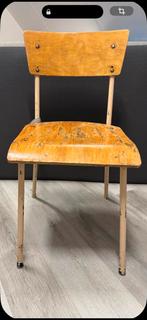 Industriele stoel, Huis en Inrichting, Stoelen, Ophalen, Gebruikt, Bruin, Eén