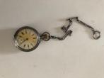 horloge aan zilveren ketting, Antiek en Kunst, Ophalen of Verzenden, Zilver