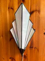 Vintage ART DECO Tiffany Wandlamp Waaiervorm Parelmoer 80’s, Huis en Inrichting, Lampen | Wandlampen, Ophalen of Verzenden, Zo goed als nieuw