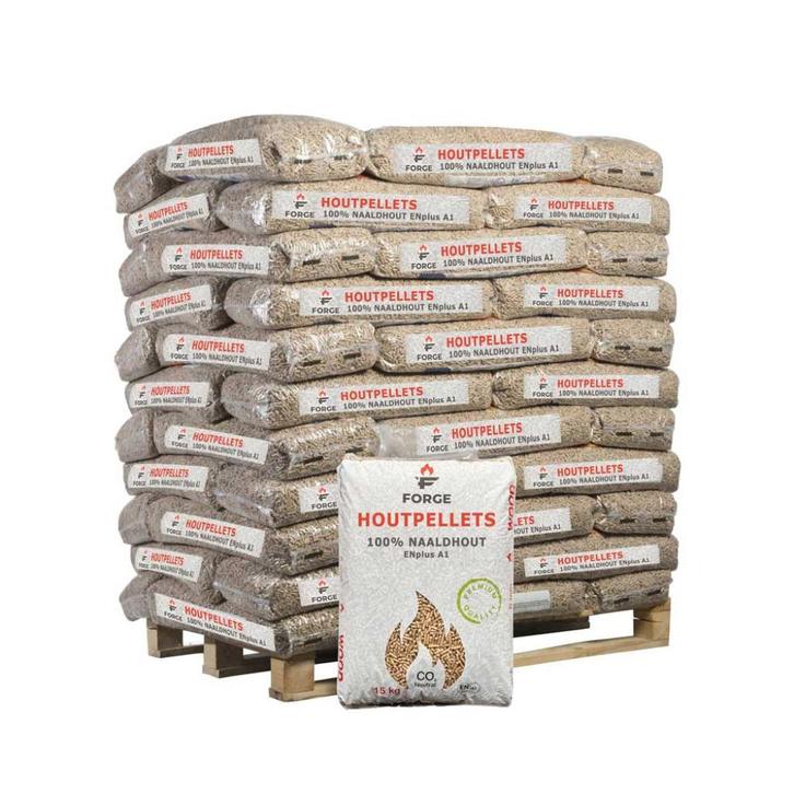 Forge Topkwaliteit Pellets 990 kg 395,-, Tuin en Terras, Haardhout, 6 m³ of meer, Ophalen