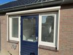 MOET WEG: Zonnescherm screen blauw 130cm hoog x229cm  breed, Ophalen, Gebruikt, Minder dan 250 cm, Minder dan 150 cm