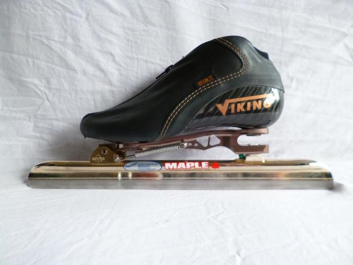 Viking Bronze / Maple Comet Laser T-bone. (38), Sport en Fitness, Schaatsen, Zo goed als nieuw, Noren, Viking, Klapschaats, Ophalen of Verzenden